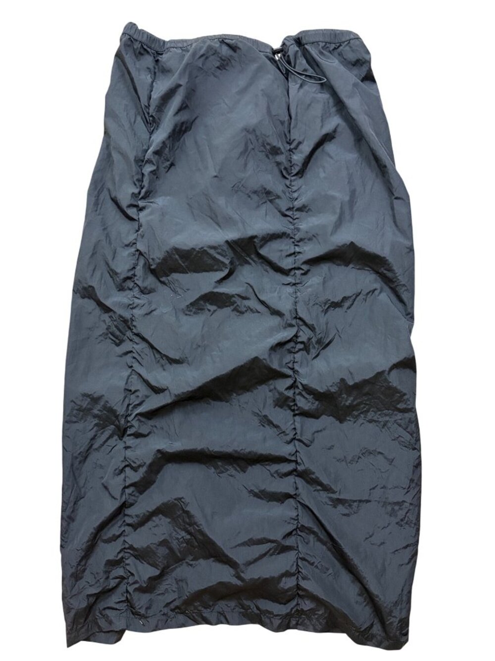 H&M Y2K Parachute Utility Gorpcore Long Skirt Medium Black  Acubi Streetwear 90s